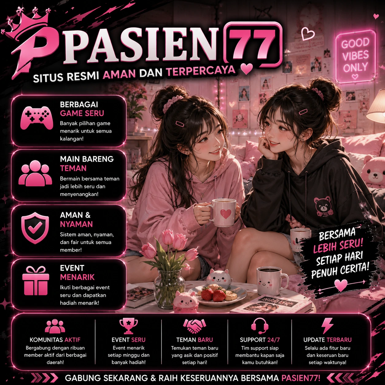 Banner PASIEN77 – Platform Hiburan Digital